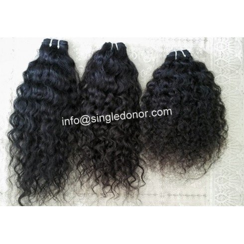 Natural unprocessed curly hair